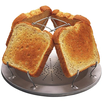 2023NEW Простой портативный тостер из нержавеющей стали Для кемпинга на открытом воздухе, Тостер, Складной портативный гриль, Многоцелевой гриль для духовки