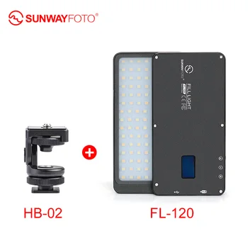 SUNWAYFOTOT FL-120 LED Video light фотоосвещение камеры selfie light для DSLR youtube фотостудия Видео Canon Nikon Sony Fuji