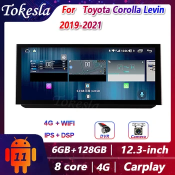 Tokesla для Toyota Corolla Levin Android Автомагнитола Центральные Мультимедийные DVD-видеоплееры Навигация с сенсорным экраном Стереоприемник