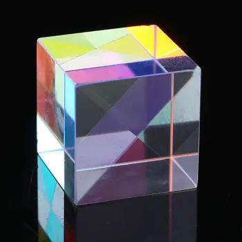 Кубическая призма Красочный объединитель Разделитель для перекрестного дихроичного куба RGB Призма Оптическое стекло Треугольная призма для обучения освещению