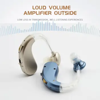 Слуховые аппараты для пожилых людей Перезаряжаемые с шумоподавлением Цифровой слуховой усилитель для слабослышащих Усилитель звука для ушей